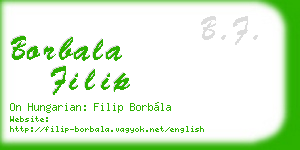 borbala filip business card