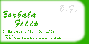 borbala filip business card